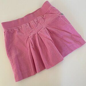 Just Friends Girls Pink Pleated Corduroy Skirt Skort Size XL (6X)
